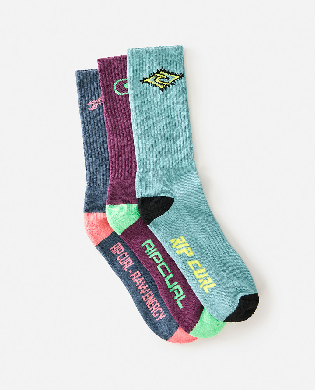 Retro Crew Sock 3 Pack - Unisex