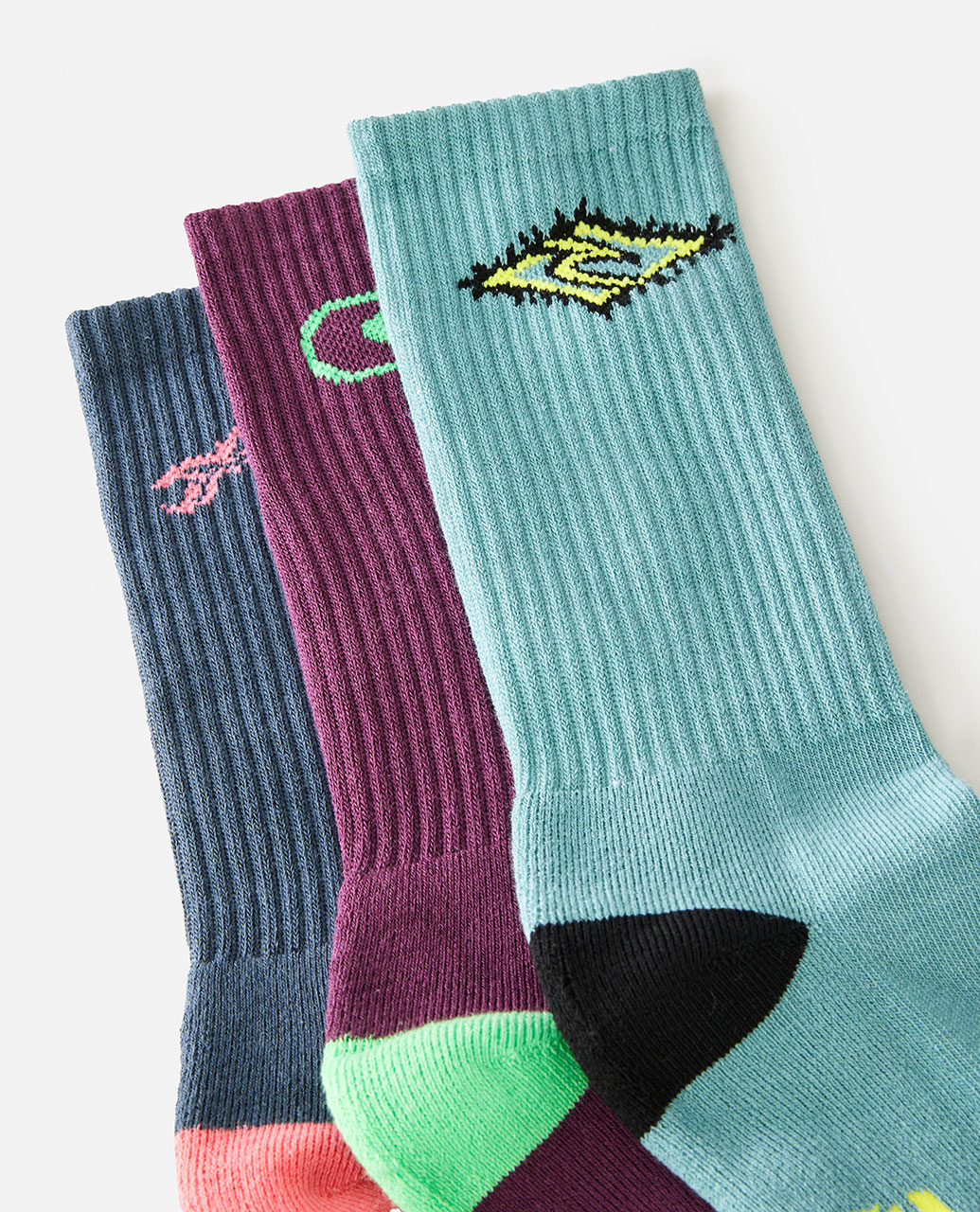 Retro Crew Sock 3 Pack - Unisex