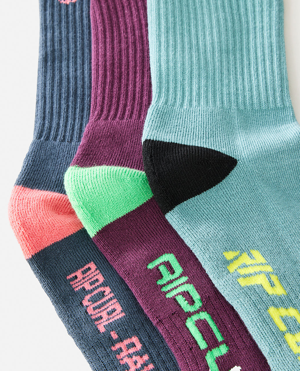 Retro Crew Socks 3 Pack - Unisex