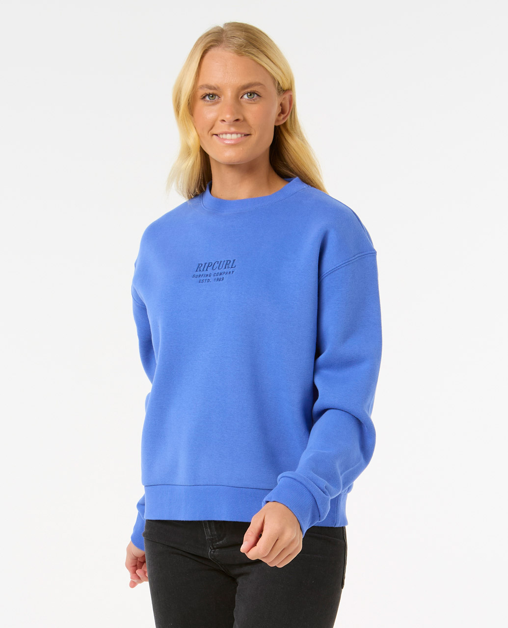 Surf Stable Relaxed Crew-Blue