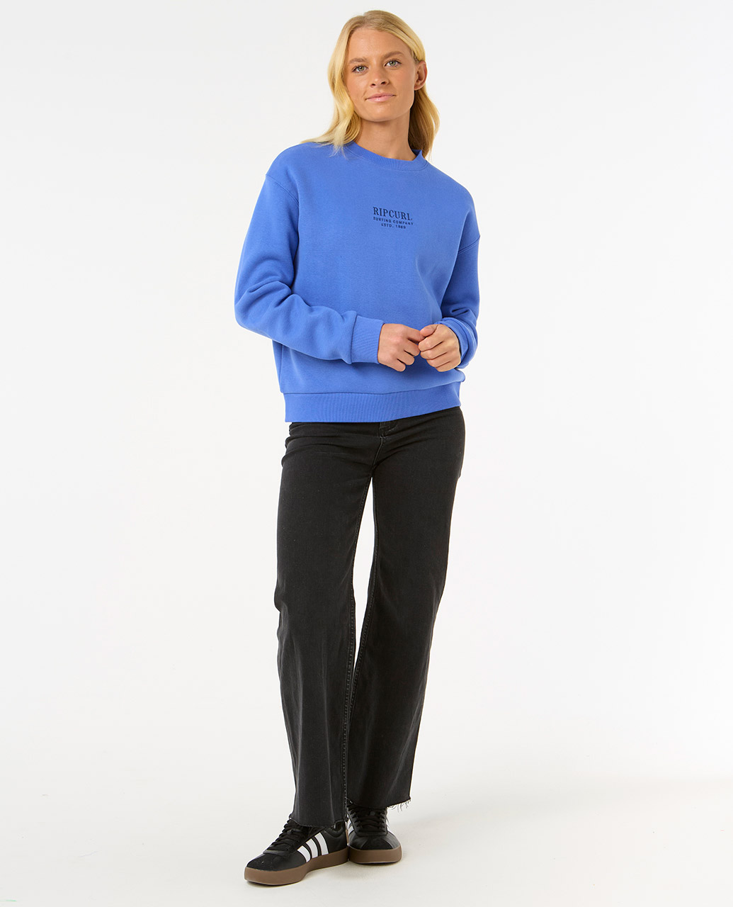 Surf Stable Relaxed Crew-Blue