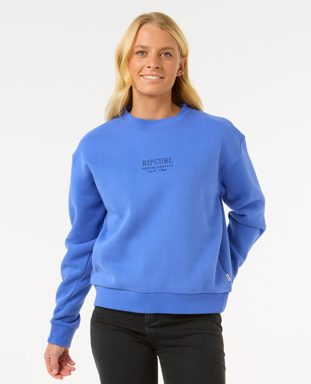 Surf Stable Relaxed Crew-Blue