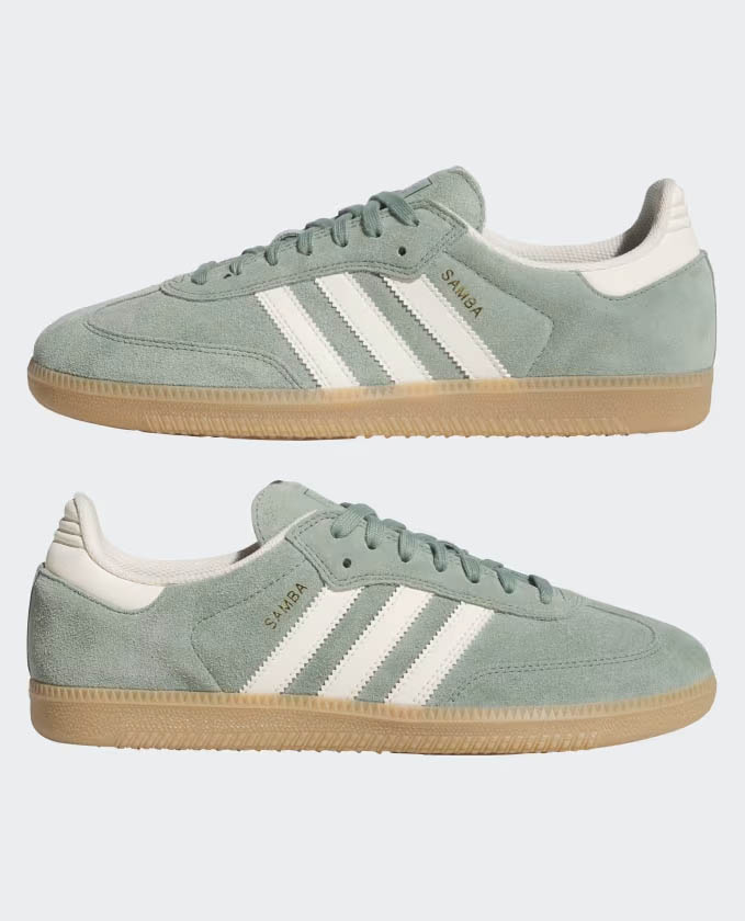 Adidas Samba Silver Green