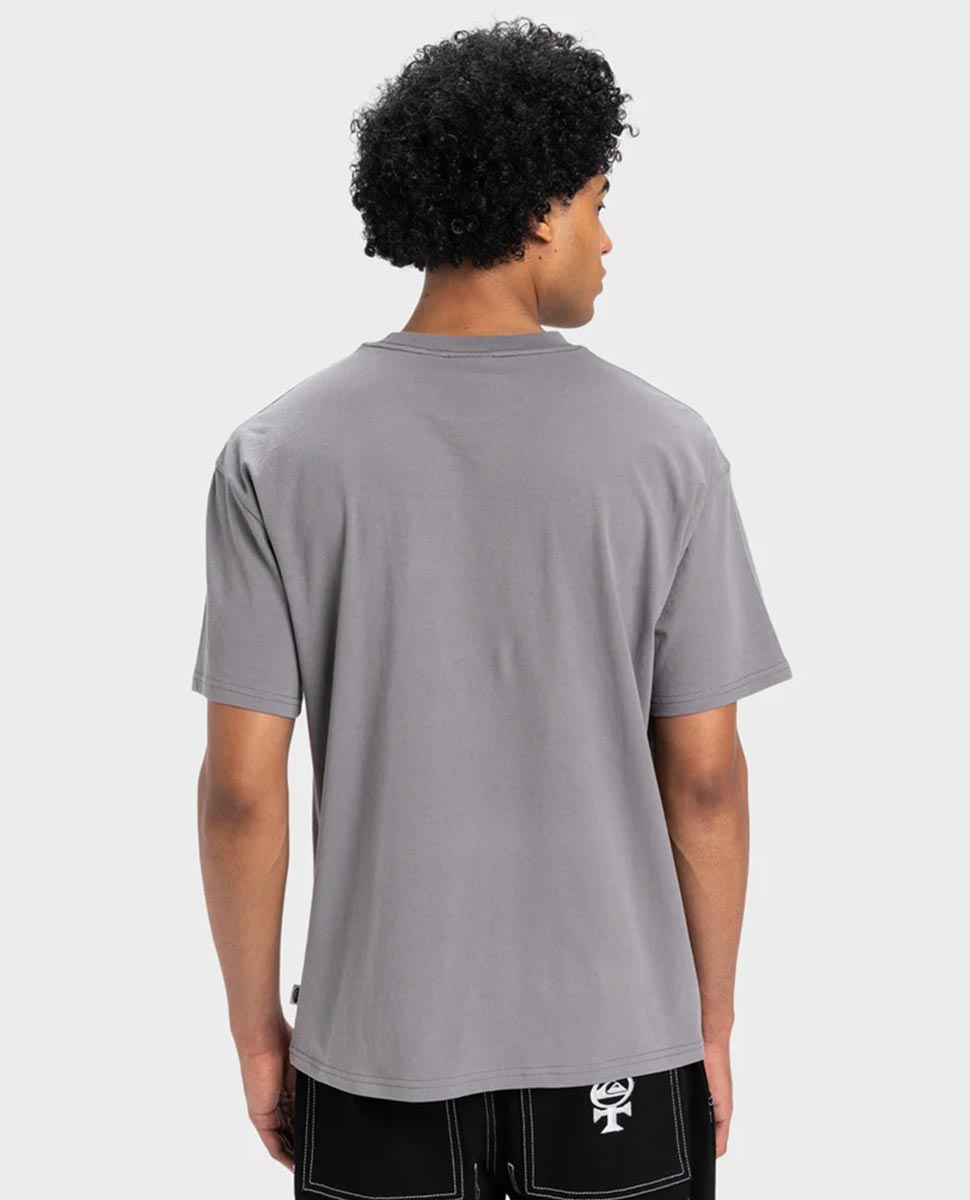 Tri Band SS Tee-Steel Grey