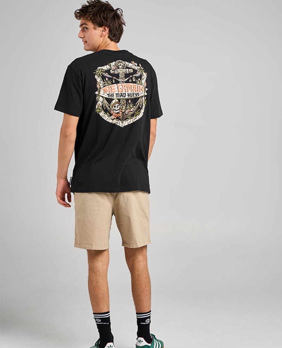 The Tiki Captain Tee-Black