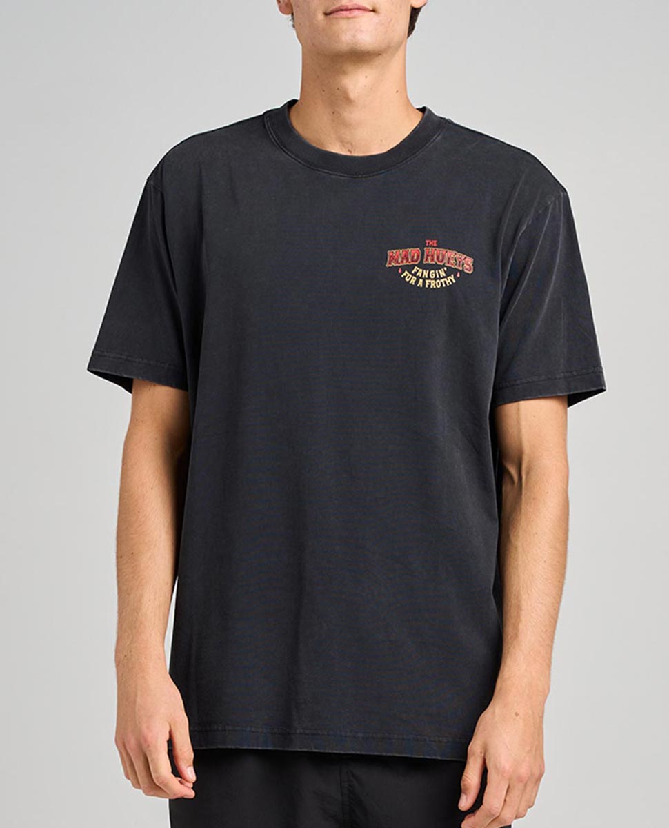 Fangin Tee-Washed Black Tee