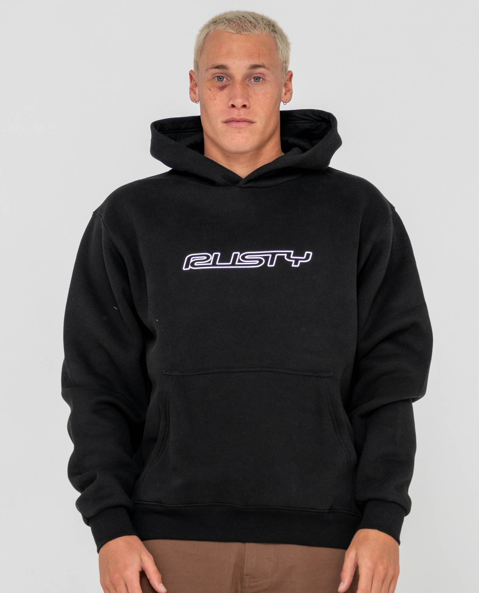 Flip Daddy Hooded Fleece-Black