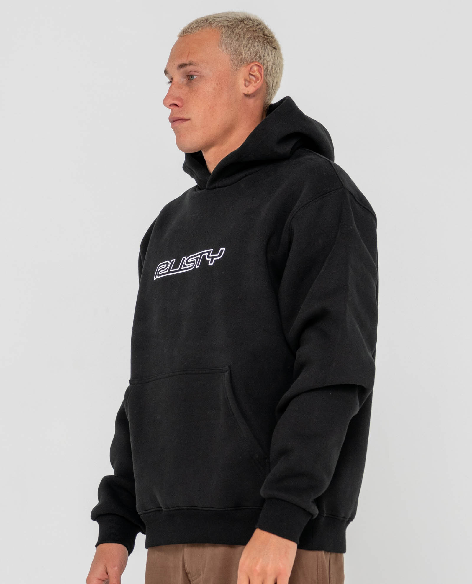 Flip Daddy Hooded Fleece-Black