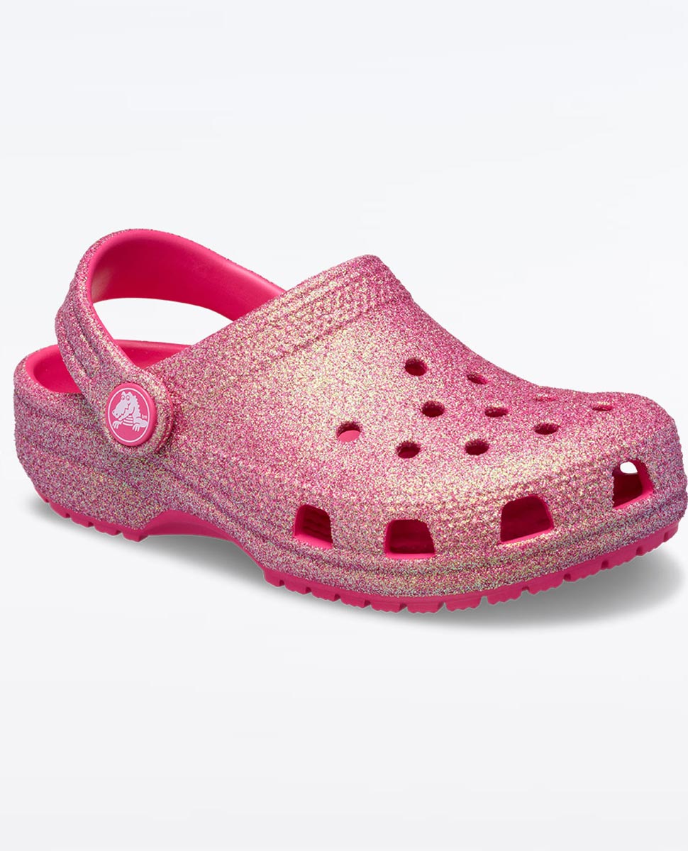 Crocs Classic Glitter Clog Pink Tod