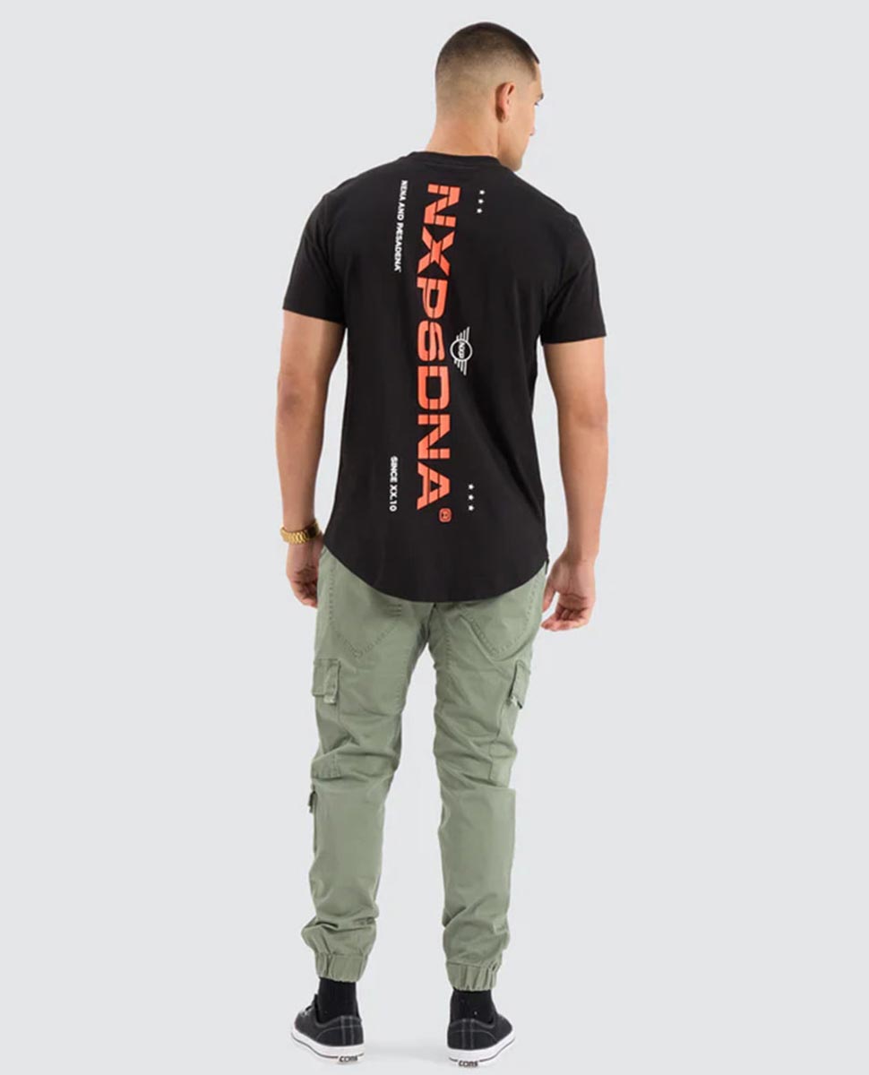 Steed Dual Curved Tee-Jet Black