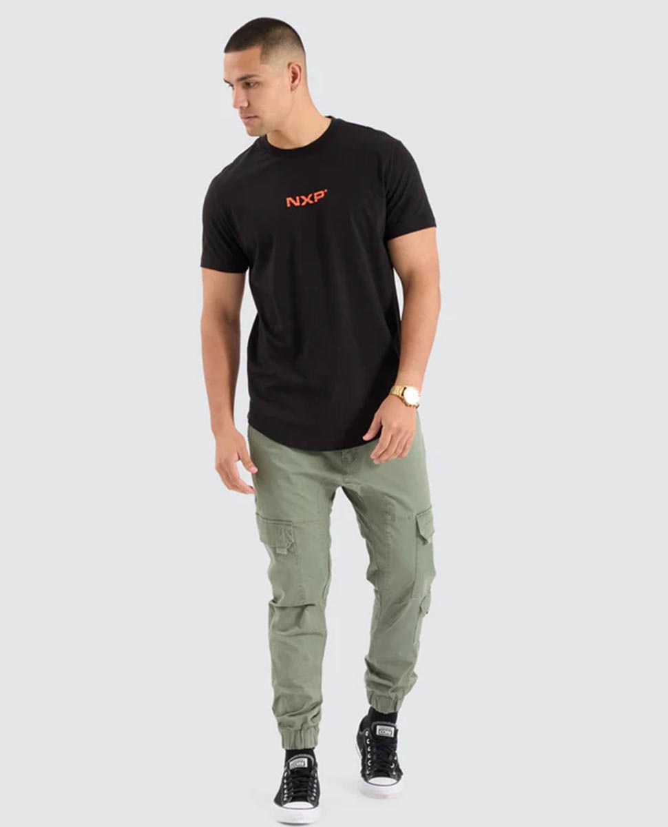 Steed Dual Curved Tee-Jet Black