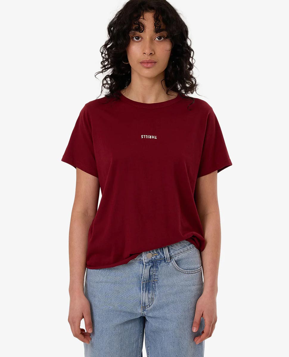 Minimal Thrills Tee-Cabernet