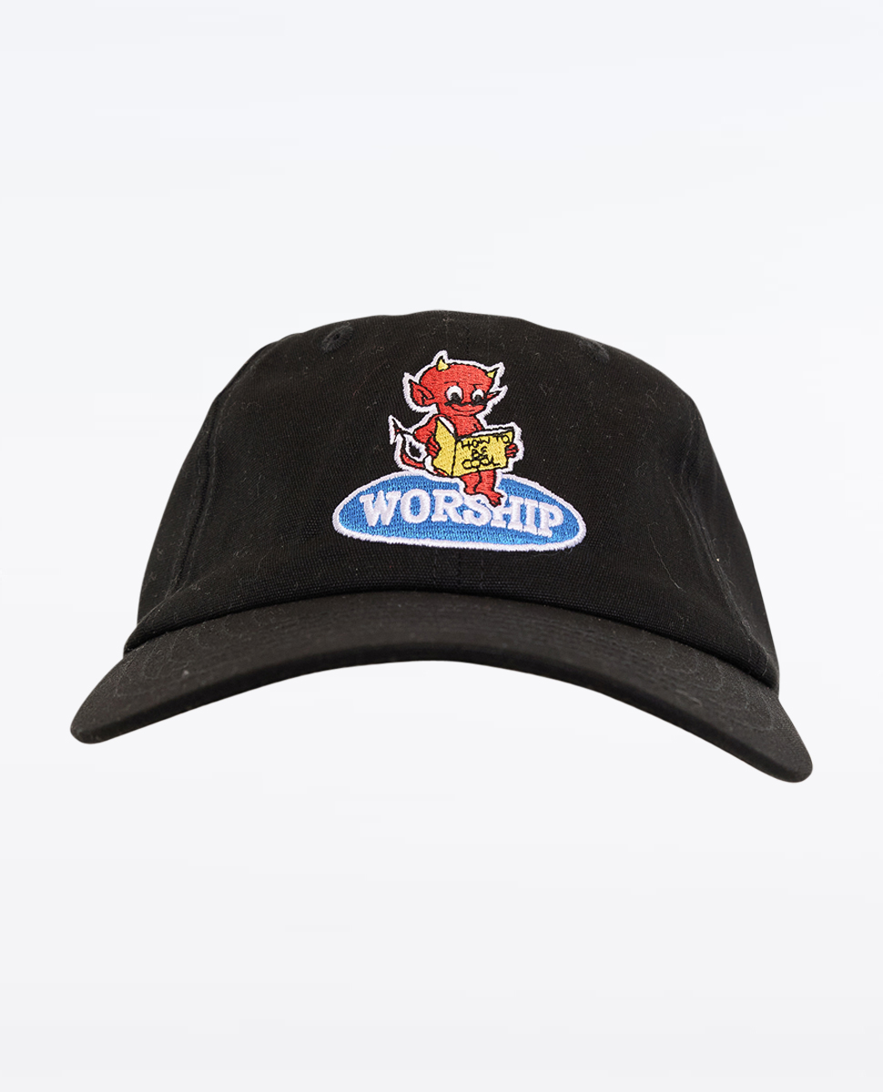 Worship Be Cool 6 Panel Hat Black