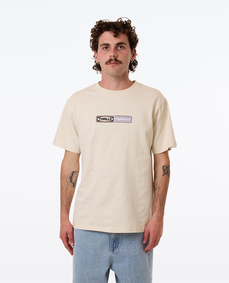 Locked In ,Merch Tee-Heritage White