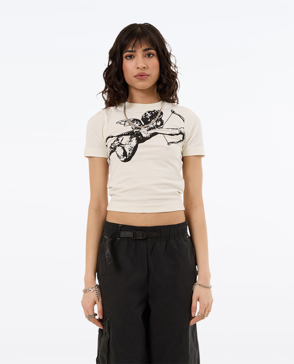 Cherub Slim Fit Tee-Bone