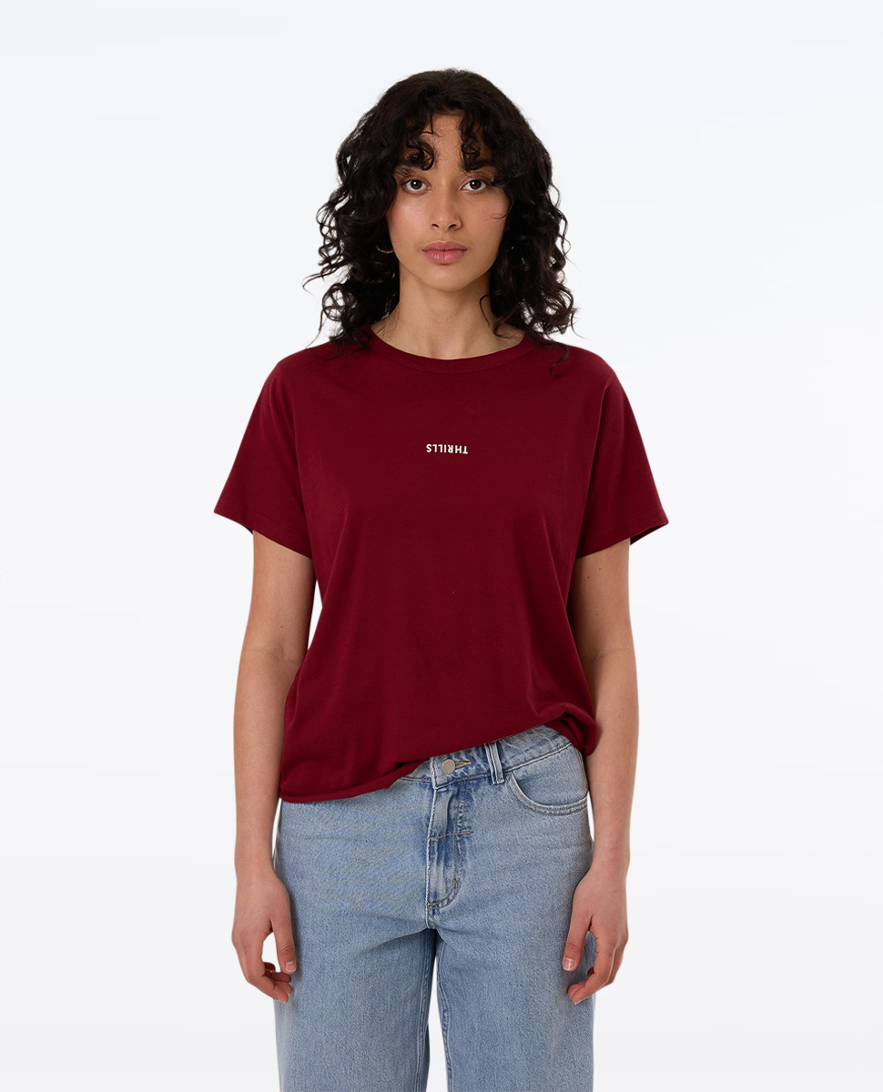 Minimal Thrills Tee-Cabernet