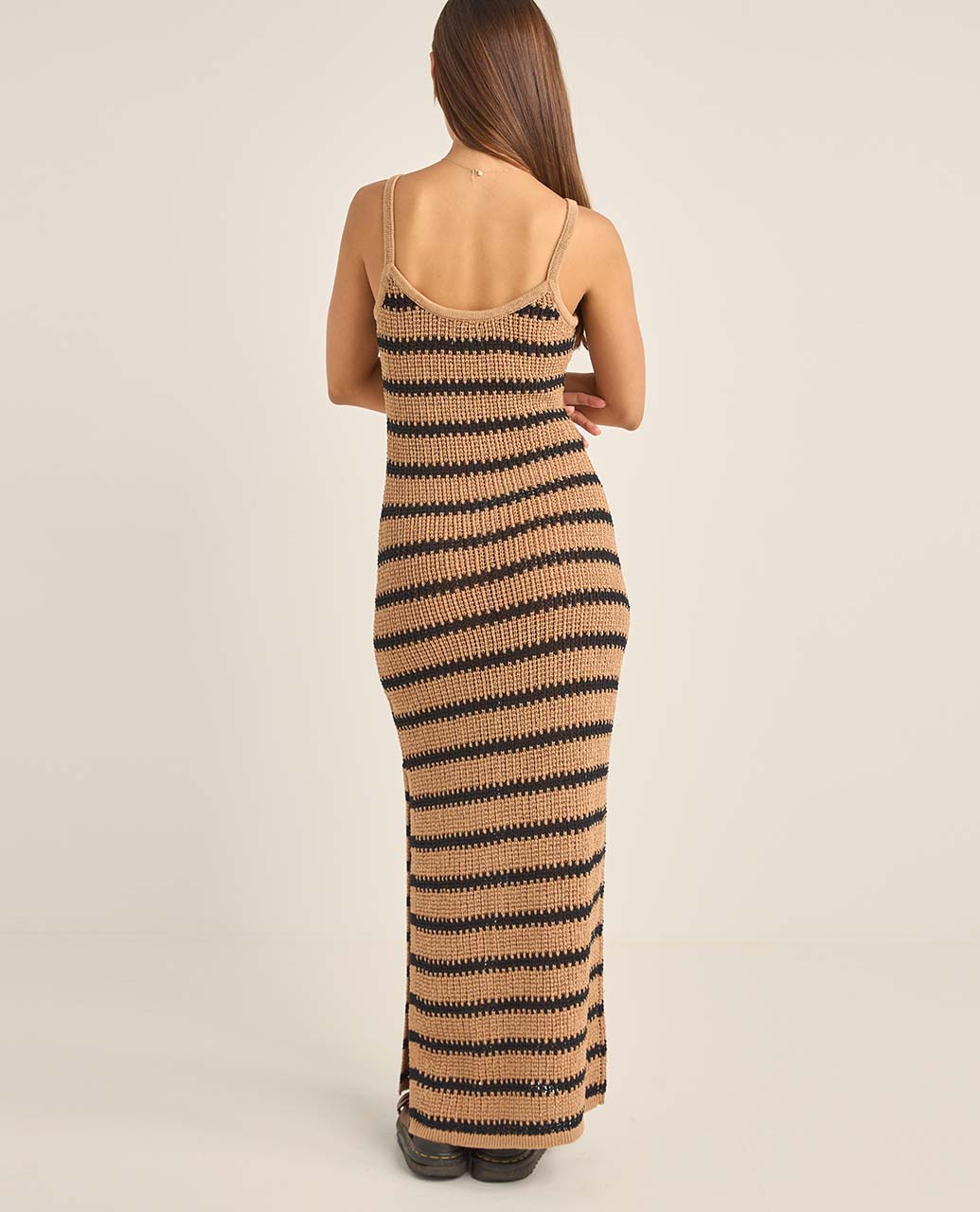 Sol Stripe Knit Maxi Dress