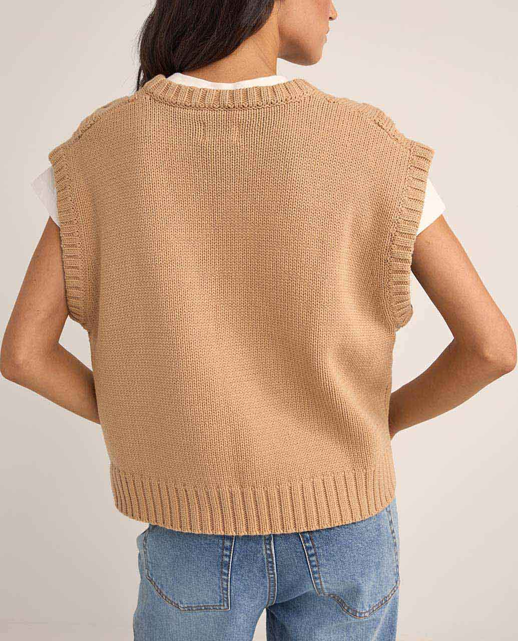 Finley Cable Knit Vest