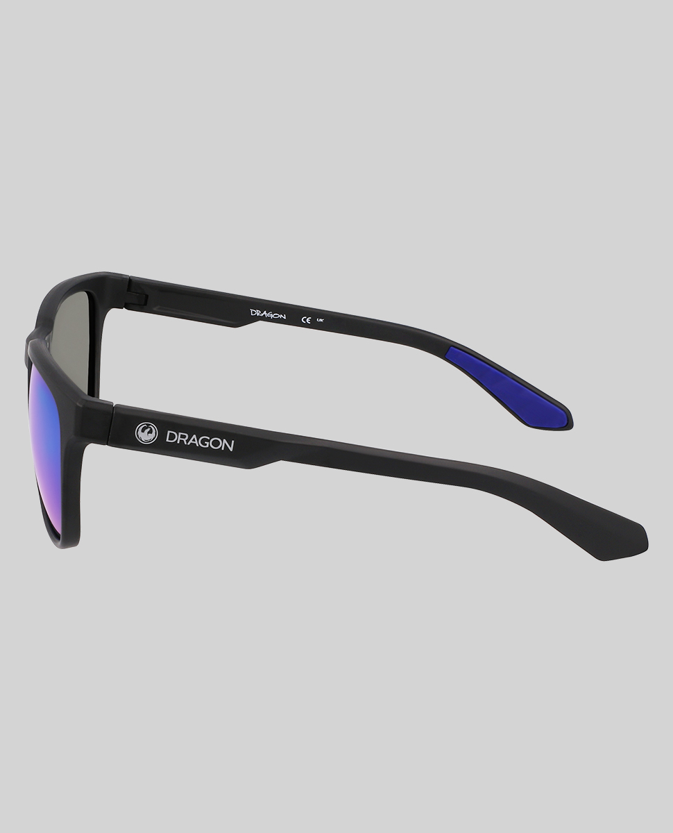 Dr Slip H2O Matte Black Polarised Luma Lenses Blue