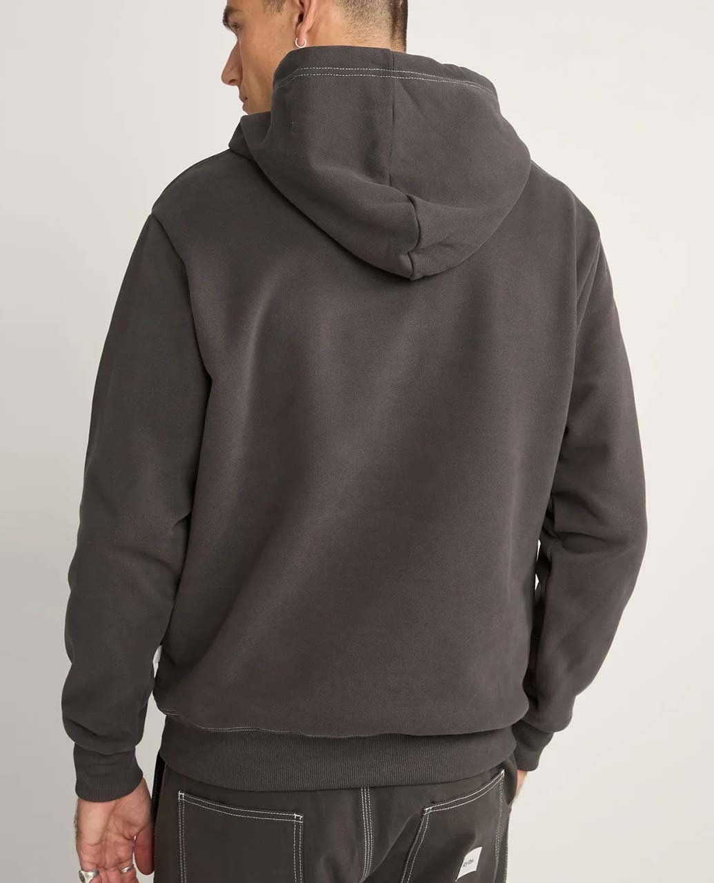 Contrast Stitch Hood