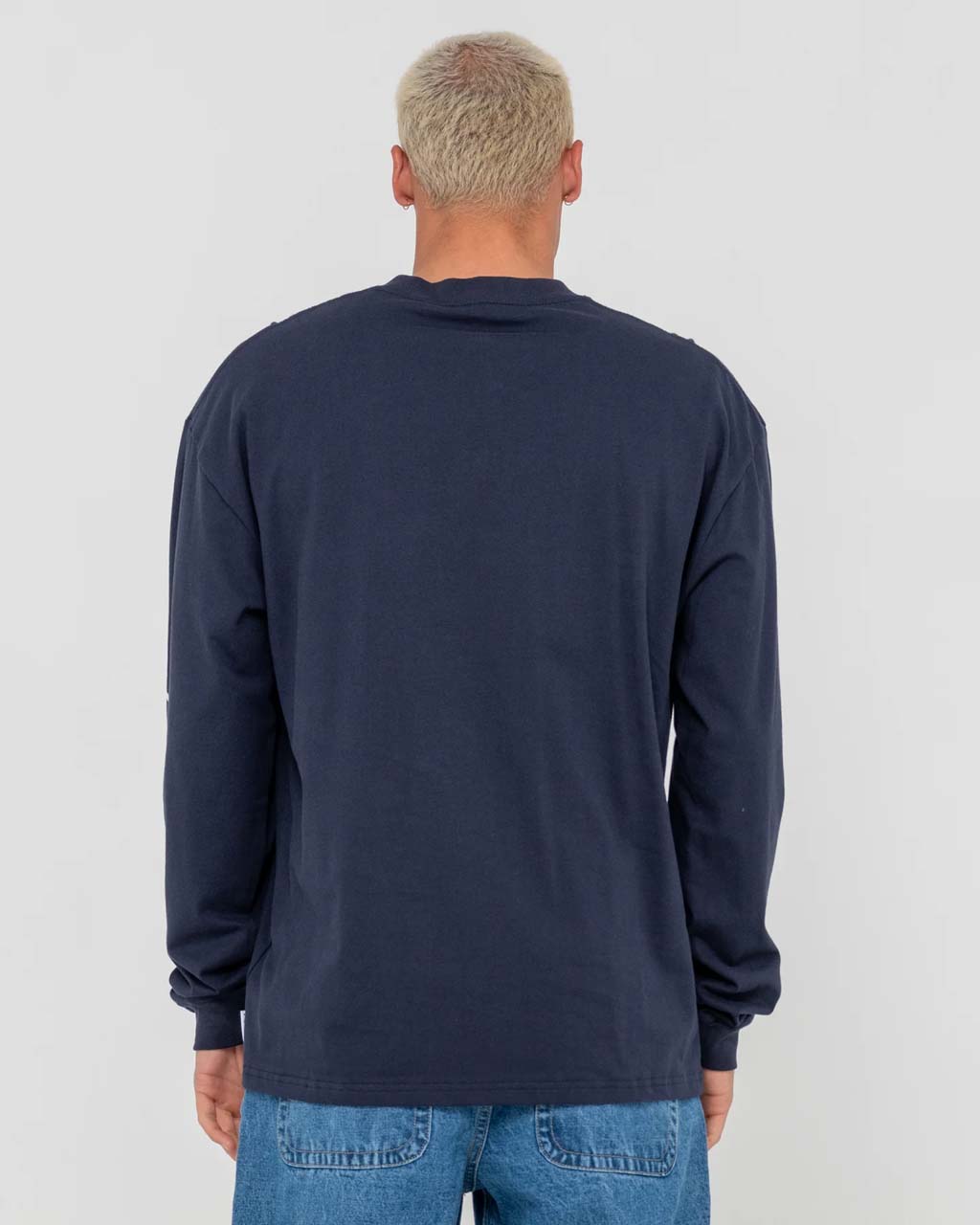 Jetsetter Long Sleeve Tee-Navy