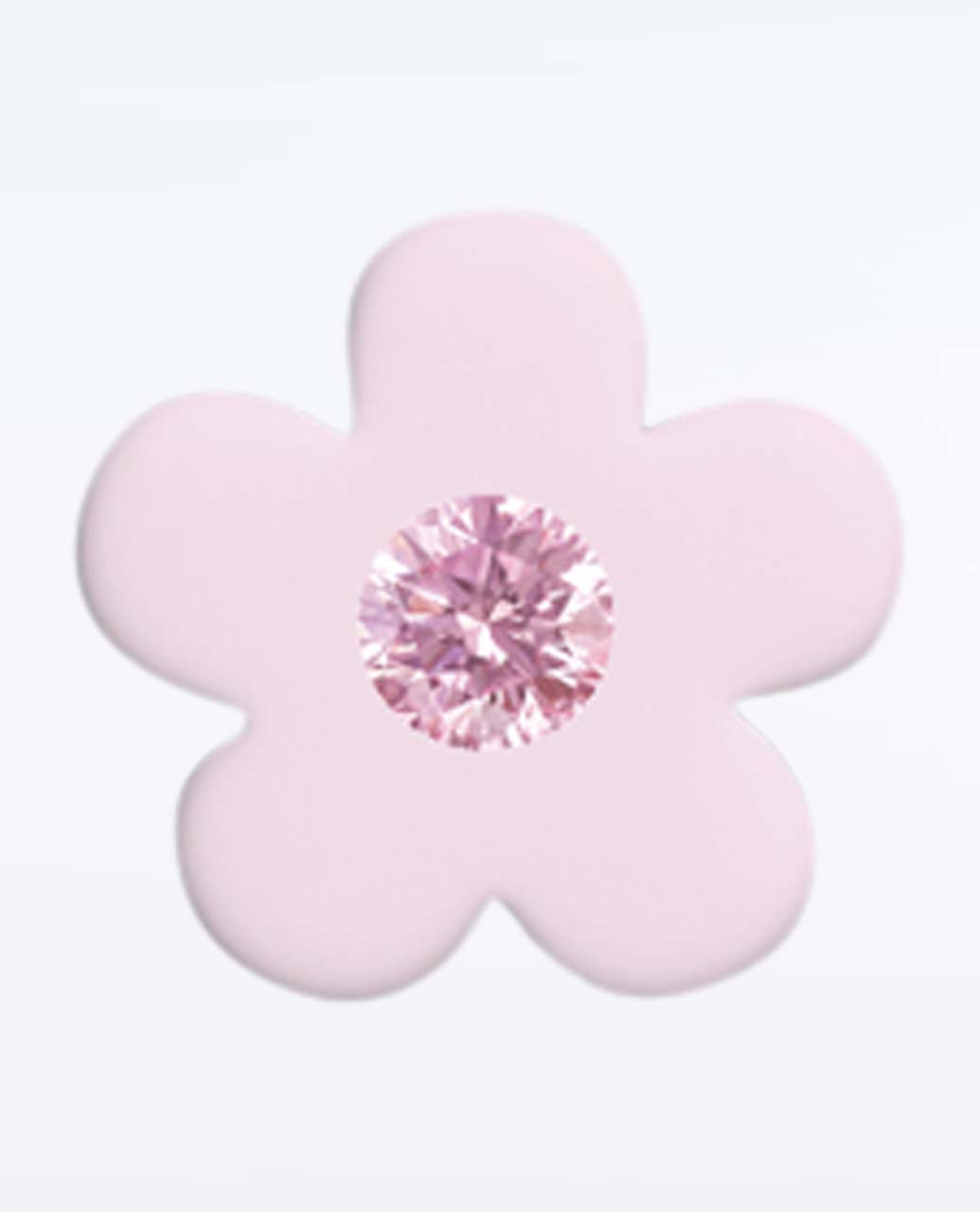 Jibbitz Acrylic Flower Single Pink