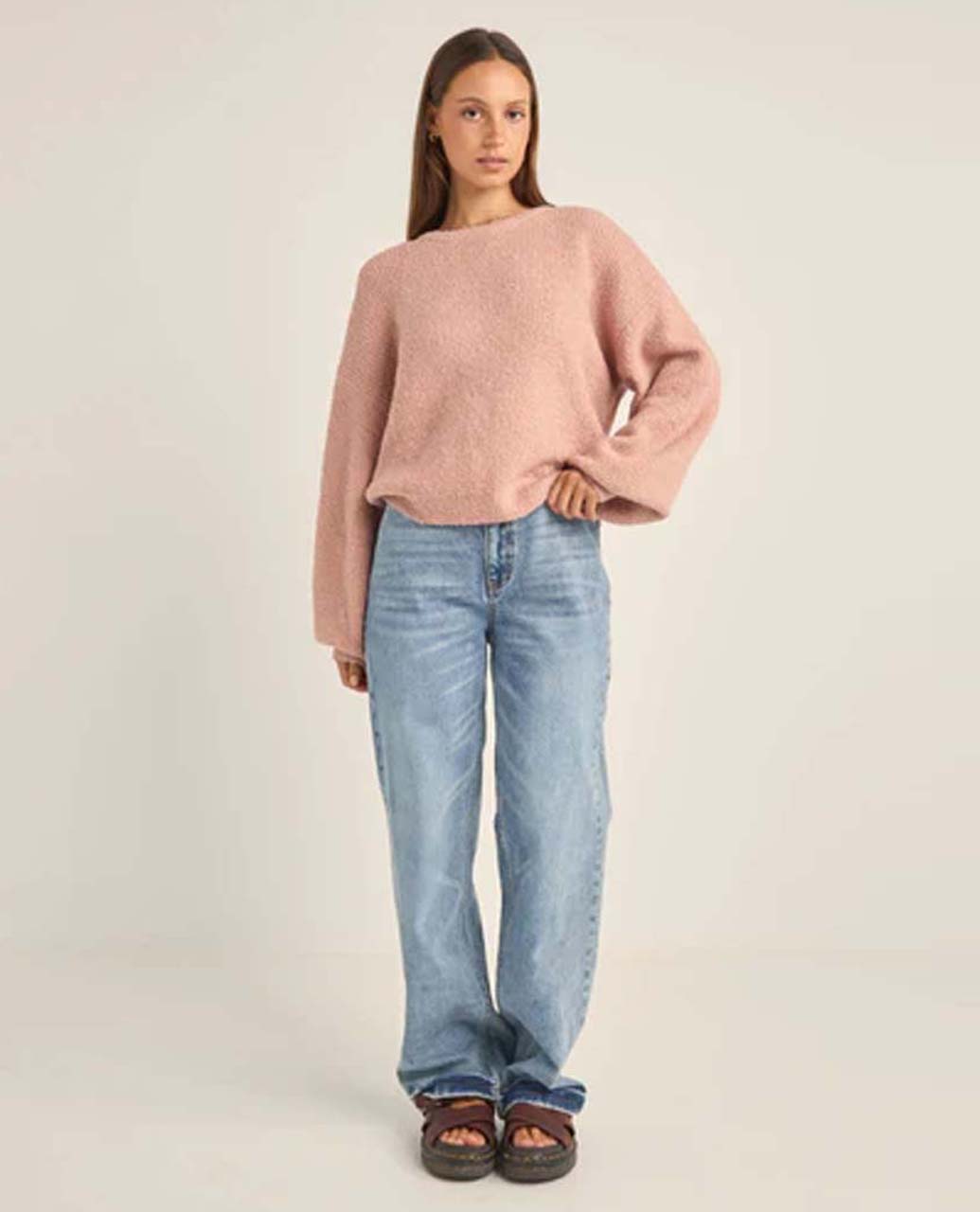 Quinn Knit Jumper- Pink