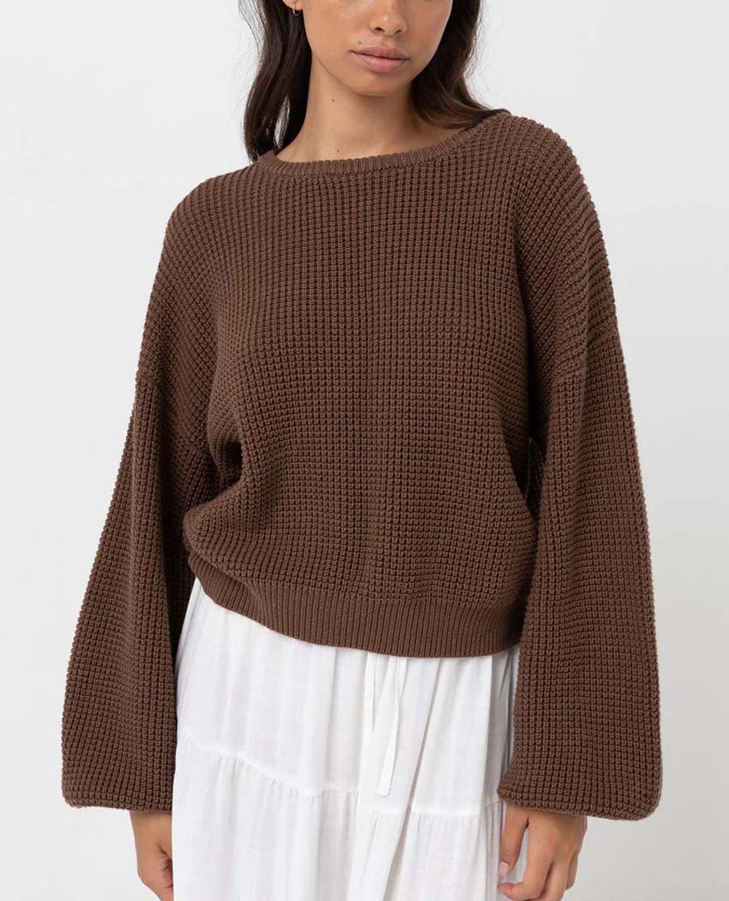 Classic Knit Jumper- Brown