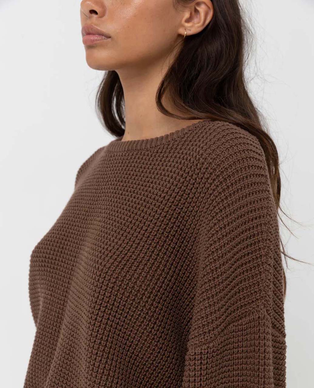 Classic Knit Jumper- Brown