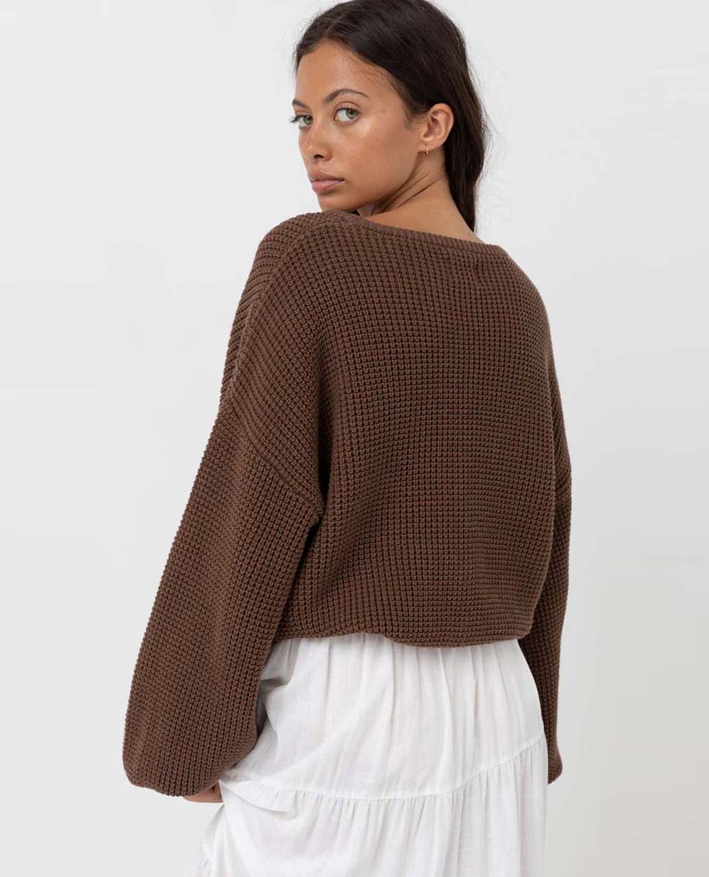 Classic Knit Jumper- Brown