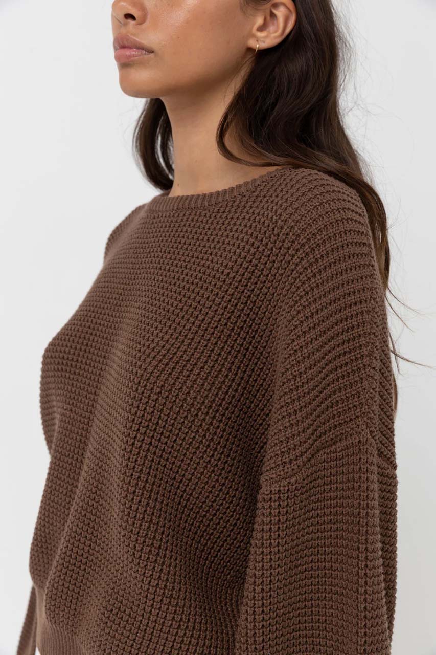 Classic Knit Jumper- Brown