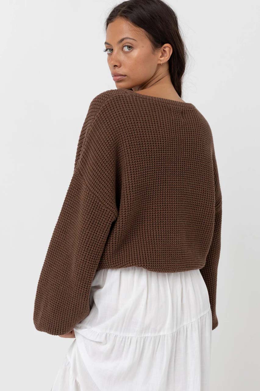 Classic Knit Jumper- Brown